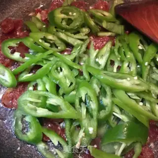 Make Pepper fried sausage step 4