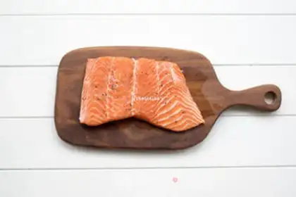 Make Burn the salmon step 0