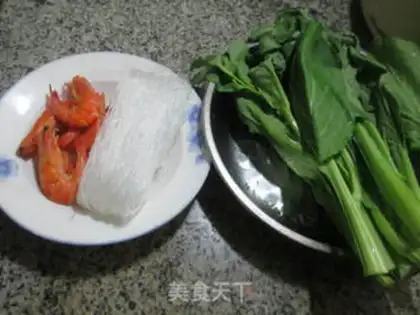 Make Shrimp-dry-cooked fans step 0