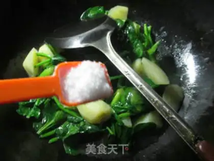 Make Spinach potatoes step 4
