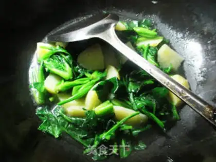 Make Spinach potatoes step 6