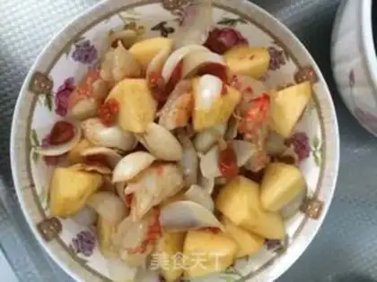 Make lily shrimp salad step 4
