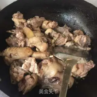Make Chicken stew mushrooms step 3