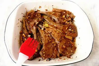 Make Mustard vanilla roast lamb chops step 5