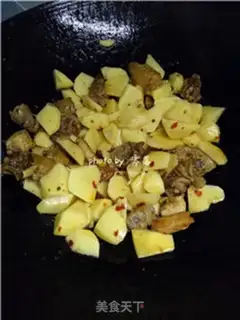 Make Potato chicken step 6