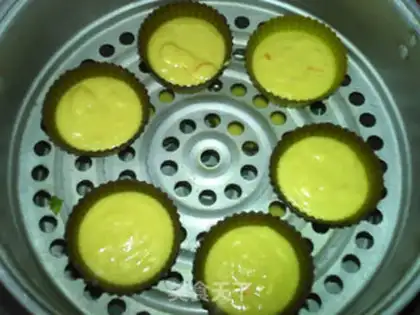 Make Steamed orange muffins step 9