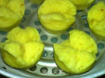 Make Steamed orange muffins step 12