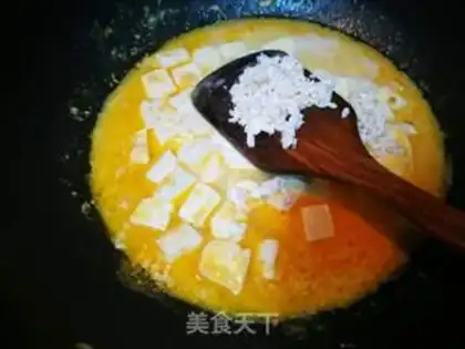 Make Salted egg tofu step 5