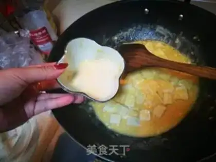 Make Salted egg tofu step 7