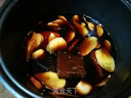 Make Simple pig-foot ginger step 4