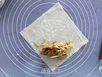 Make Spring rolls step 6