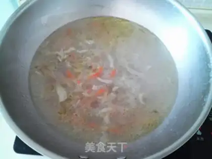 Make Squeeze meat soup step 7
