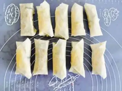 Make Spring rolls step 10