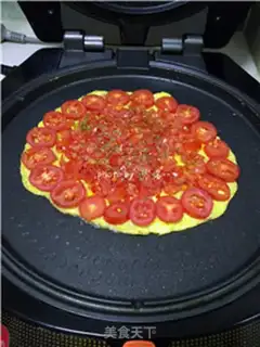 Make Tomato egg pizza step 6