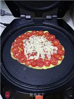 Make Tomato egg pizza step 7