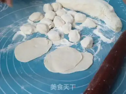 Make Three fresh dumplings step 11