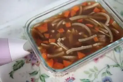 Make Bean sauce and crystal sheeting step 18