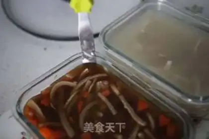 Make Bean sauce and crystal sheeting step 20