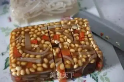 Make Bean sauce and crystal sheeting step 22