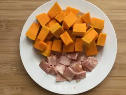 Make Pumpkin bacon step 1