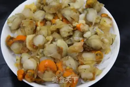 Make A garlic fan scallop step 9