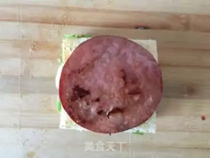 Make Ham egg sandwich step 9