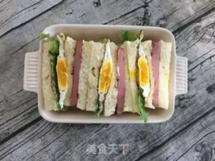 Make Ham egg sandwich step 11