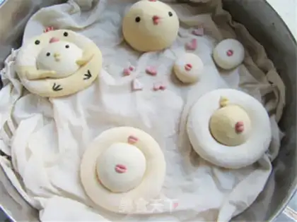 Make Little chicken bean bag step 12