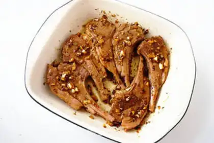 Make Mustard vanilla roast lamb chops step 3
