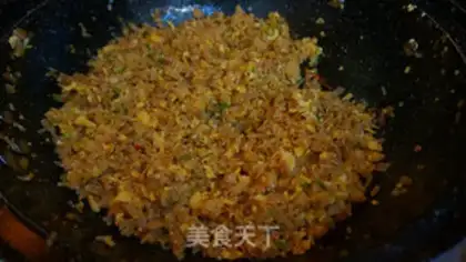 Make Sour mushroom egg fried rice step 15