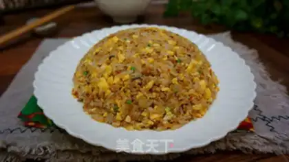 Make Sour mushroom egg fried rice step 16