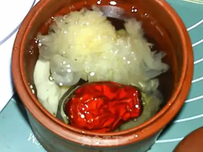Make The silver spoon of the red date mountain step 3