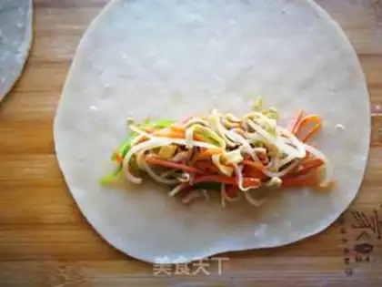 Make Spring rolls step 6