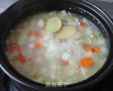 Make Vegetable soup and shrimp meatballs step 7