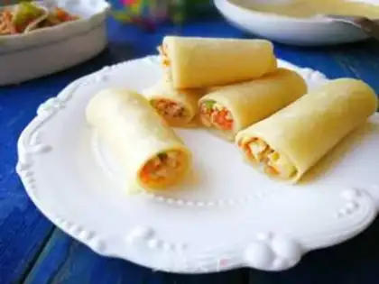 Make Spring rolls step 7