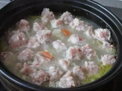 Make Vegetable soup and shrimp meatballs step 8