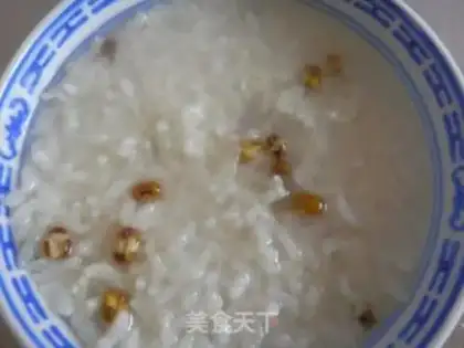 Make Green bean congee step 2