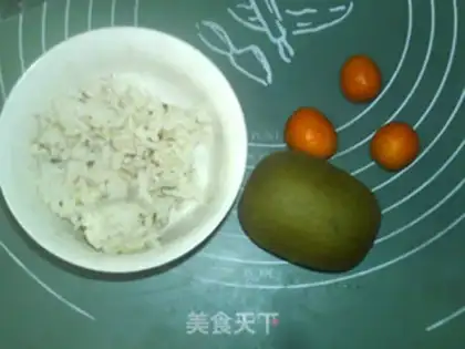 Make ♪ Orange monkey rice rice ♪ step 0