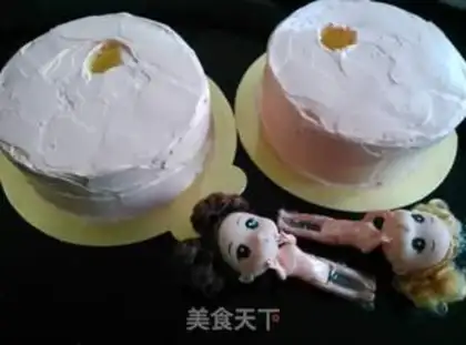 Make Baby bubble bath birthday cake step 6