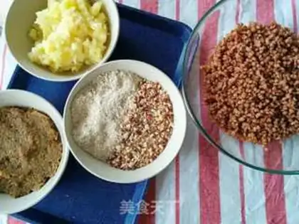 Make Red sorghum burgers step 1
