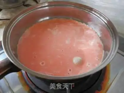 Make Strawberry eggs step 1