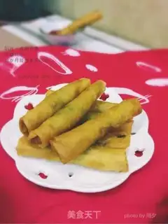 Make Spring rolls step 8