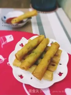 Make Spring rolls step 9