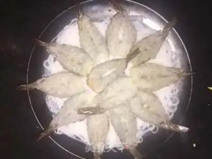 Make Garlic fans steam shrimp step 9