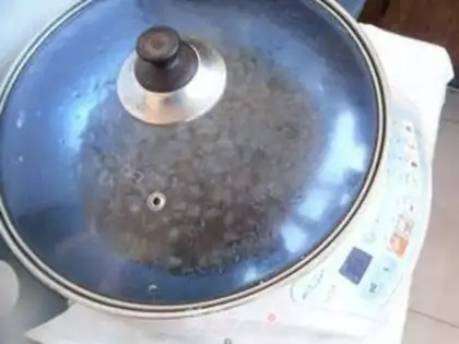 Make Plumbing peanut rice step 3