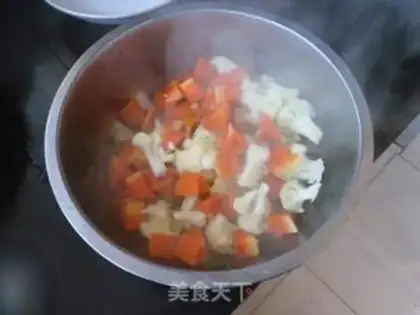 Make Plumbing peanut rice step 8