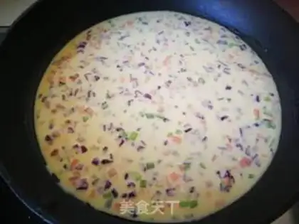 Make Vegetable eggcake step 6