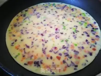 Make Vegetable eggcake step 7