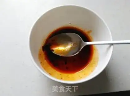 Make Spicy chicken silk step 5
