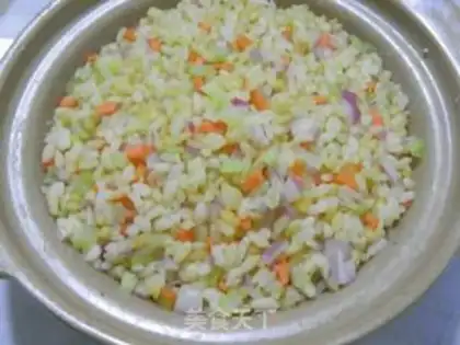 Make Gold egg fried rice step 7
